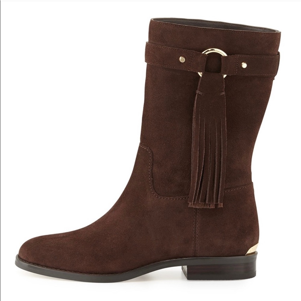 Michael Kors Rhea Fringe Brown Boots